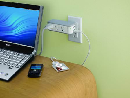 Belkin Mini Surge Protector Dual USB Charger