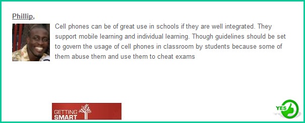 should students be allowed to use cell phones in school