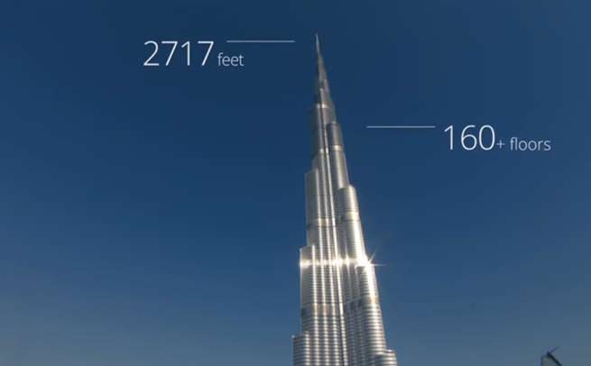 Samsung built the world's largest skyscrapper Burj Khalifa